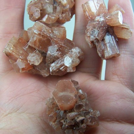 (4) Aragonite cluster from Morocco