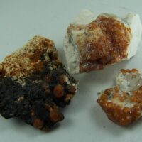 (3) Spessartite Garnet specimens from Tongbei Province, China