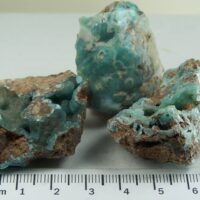 (3) Hemimorphite specimens from Wenshan Mine, Yunan Province, China