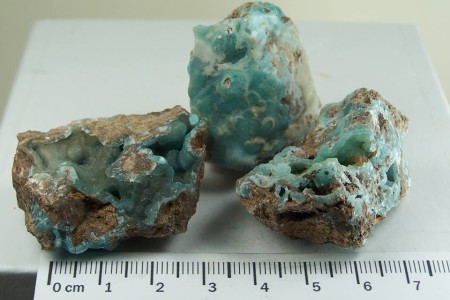 (3) Hemimorphite specimens from Wenshan Mine, Yunan Province, China