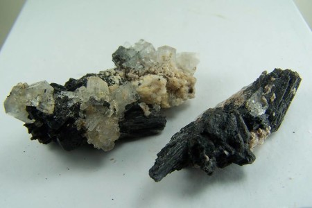 (2) Schorl with Beryl specimens from Erongo Mtn., Erongo Region, Namibia