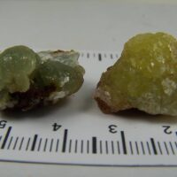 (2) Adamite specimens from Ojuela Mine, Mapimi, Durango, Mexico