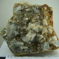 Aquamarine crystals with Mica on matrix from Mt. Xuebaoding, Pingwu Co., Sichuan Province, China
