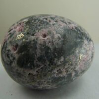 Rhodochrosite in matrix carved egg from Colorado