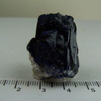 Azurite crystal on matrix from Milpillas Mine, Sonora, Mexico