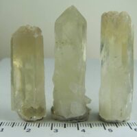 (3) Natural Quartz var. Citrine crystals from Arkansas