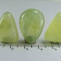 (3) Prehnite cabochons from Bendoukou, Kayes Region, Mali