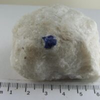 Lazurite (Lapis Lazuli) in Marble from Koksha Valley, Badakhshan Province Afghanistan
