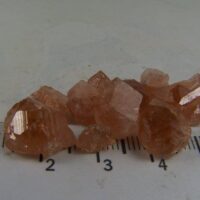 (lot) Garnet var. Grossular var. Hessonite crystals from Jeffrey Mine, Quebec, Canada