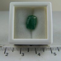 Emerald facet from Muzo Mines, Columbia