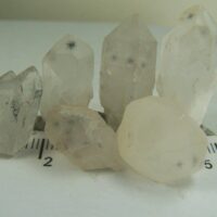 (6) Hollandite included Quartz crystals from Madagascar