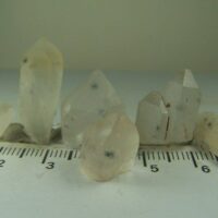 (6) Hollandite included Quartz crystals from Madagascar