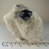Lazurite (Lapis Lazuli) in Marble from Koksha Valley, Badakhshan Province Afghanistan