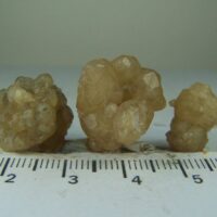 (3) yellow Grossular Garnets from Handan Prefecture, Hubei Province, China