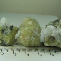 (3) Prehnite specimens from Merelani Hills, Tanzania