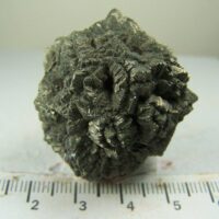 Pyrite spherical cluster from Chihuahua, Mexico