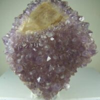 Amethyst crystals on Calcite from Uruguay