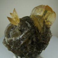 Selenite crystals on a ball of Selenite from Winnipeg, Manitoba, Canada