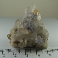 Fluorite on Quartz from Shangbao Mine, Hunan Province, China