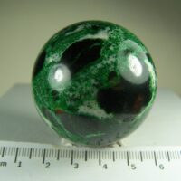 Uvarovite Garnet sphere from Saranovskoe Mine, Permskiy Kray, Russia