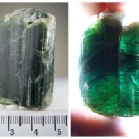 Green Elbaite Tourmaline crystal from Usakos Mine, Karibib District, Namibia