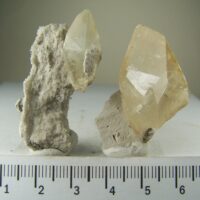(2) Calcite specimens from Elmwood Mine, Smith Co., Tennessee