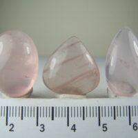 (3) Rose Quartz cabochons from Madagscar