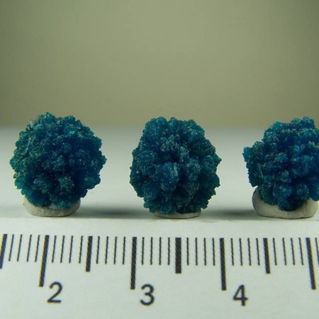 (3) Cavansite clusters from Wagholi Quarries, Pune District, Maharashtra, India