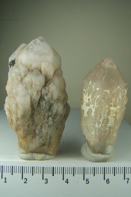 (2) Candle Quartz crystals from Nevada