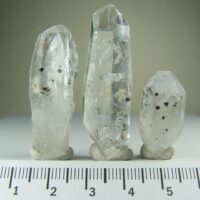(3) Clinochlore included Quartz specimens from Minas Gerais, Brazil
