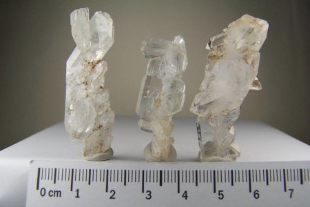 (3) Faden Quartz crystals from Northern Areas, Pakistan