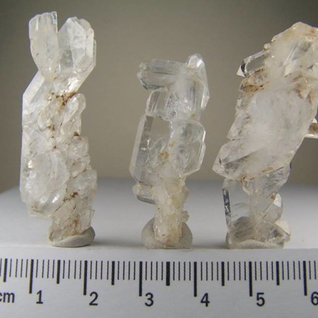(3) Faden Quartz crystals from Northern Areas, Pakistan