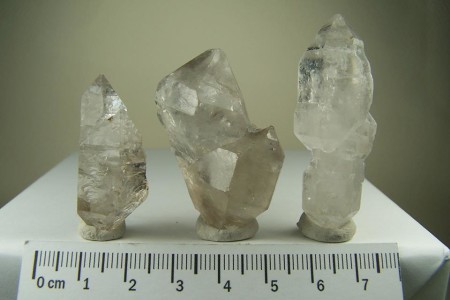 (3) DT Quartz crystals from Tibet